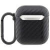 Etui BMW Carbon Double Metal Logo na AirPods 1/2 - czarne