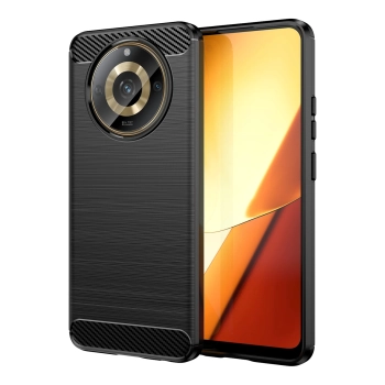 Elastyczne etui wzór karbon do Realme 11 Carbon Case - czarne