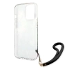 Etui Guess Flower Strap na iPhone 13 Pro Max - niebieskie