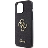 Etui Guess Glitter Script Big 4G na iPhone 13 Pro Max - czarne