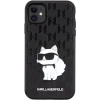 Etui Karl Lagerfeld Saffiano Monogram Choupette na iPhone 11 / Xr - czarne