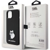 Etui Karl Lagerfeld Silicone Choupette Metal Pin na iPhone 15 Plus / 14 Plus - czarne