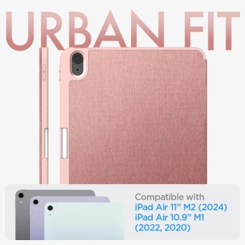 Etui Spigen Urban Fit na iPad Air 10.9'' 4/5 2020-2022 / 11.6'' 2024 - różowe