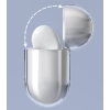 Etui do AirPods 2 / AirPods 1 sztywny mocny pokrowiec na słuchawki przezroczysty (case A)