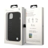 Etui BMW Leather Stamp na iPhone 14 - czarne