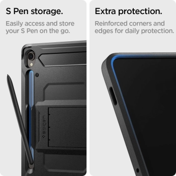 Etui Spigen Tough Armor Pro na Samsung Galaxy Tab S9 11'' X710 / X716B - czarne