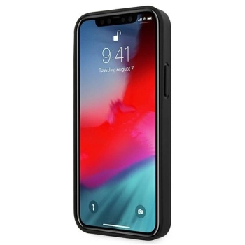 Etui AMG Leather Hot Stamped na iPhone 12 Pro Max - czarne