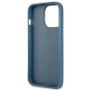 Etui Guess 4G Triangle Logo Cardslot na iPhone 13 Pro Max - niebieskie