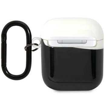 Etui BMW Transparent Lid na AirPods 1/2 - czarne - przezroczyste