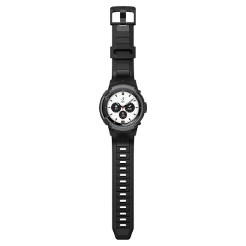 Etui z paskiem Spigen Rugged Armor Pro na Samsung Galaxy Watch 4 Classic 42 mm - szare
