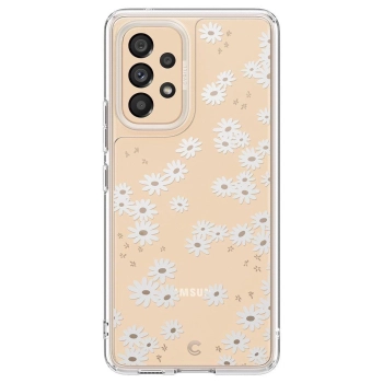 Etui Spigen Cyrill Cecile na Samsung Galaxy A53 5G - białe kwiaty
