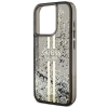 Etui Guess Liquid Glitter Gold Stripes na iPhone 15 Pro Max - czarne