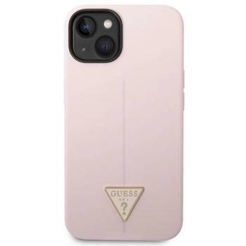Etui Guess Silicone Triangle na iPhone 14 Plus - fioletowe