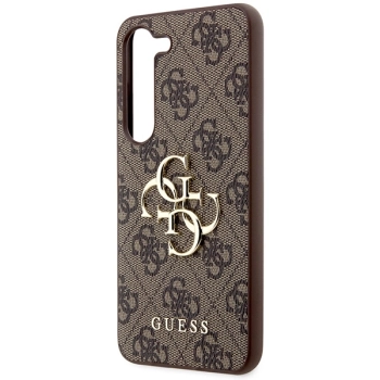 Etui Guess 4G Big Metal Logo na Samsung Galaxy S24 - brązowe