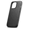 iCarer Case Leather pokrowiec etui z naturalnej skóry do iPhone 14 Pro Max czarny (WMI14220708-BK) (kompatybilne z MagSafe)