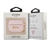 Etui Guess Silicone Vintage Script na AirPods Pro - różowe