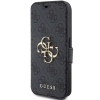 Etui Guess 4G Metal Logo na iPhone 15 Pro - szare