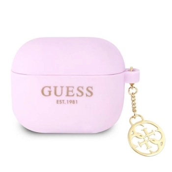 Etui Guess Charm 4G Collection na AirPods 3 - fioletowe