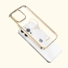 Etui silikonowe z kryształami Swarovski Kingxbar Wish Series do iPhone 14 Plus - złote