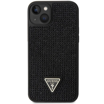 Etui Guess Rhinestone Triangle na iPhone 14 Plus - czarne