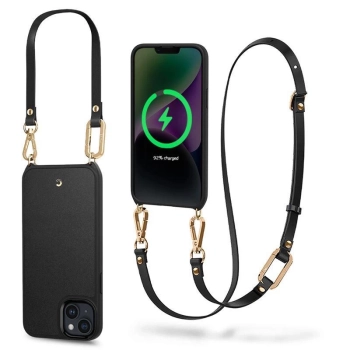 Etui Spigen Cyrill Classic Charm Mag z MagSafe na iPhone 14 - czarne
