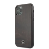 Etui Mercedes Wood Line Rosewood na iPhone 11 Pro Max - brązowe