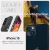 Etui Spigen Liquid Air na iPhone 15 - czarny mat