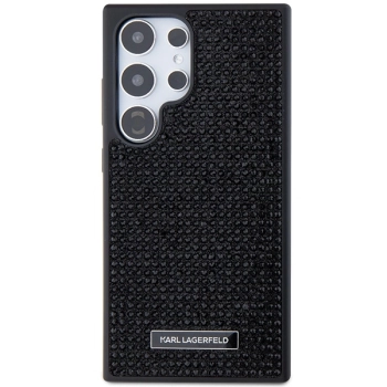 Etui Karl Lagerfeld Rhinestone Metal Logo na Samsung Galaxy S24 Ultra - czarne