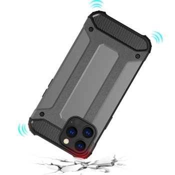 Hybrid Armor etui iPhone 14 Pro pancerny hybrydowy pokrowiec niebieskie
