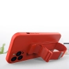 Rope case żelowe etui ze smyczą łańcuszkiem torebka smycz iPhone 13 mini ciemnozielony