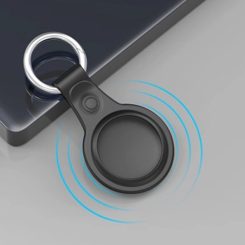 Dux Ducis zestaw 4x silikonowe etui brelok zawieszka case do lokalizatora Apple AirTag (4 kolory: czarny, zielony, różowy, niebieski)