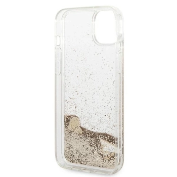 Etui Guess Glitter Charms na iPhone 14 - złote