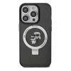 Etui Karl Lagerfeld Ring Stand Karl&Choupettte MagSafe na iPhone 14 Pro - czarne