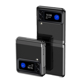 Plating Case etui Samsung Galaxy Z Flip 4 pokrowiec z metaliczną ramką czarne
