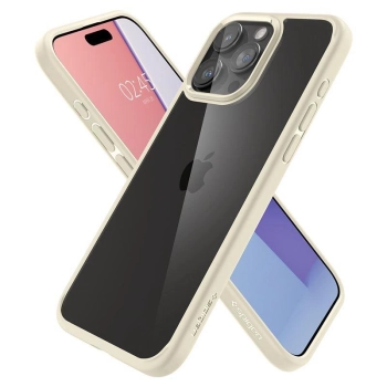 Etui Spigen Ultra Hybrid na iPhone 15 Pro - beżowe