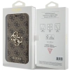Etui Guess 4G Metal Logo na iPhone 15 Pro Max - brązowe