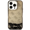 Etui Guess Liquid Glitter 4G Transculent na iPhone 14 Pro - czarne