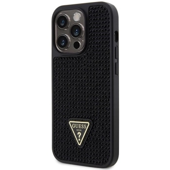Etui Guess Rhinestone Triangle na iPhone 14 Pro - czarne