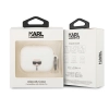 Etui Karl Lagerfeld Silicone Ikonik na AirPods Pro - białe