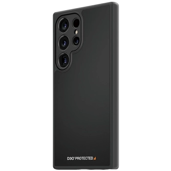 Etui PanzerGlass HardCase z D3O® Bio i certyfikatem Military Grade na Samsung Galaxy S24 Ultra - przezroczysto-czarne