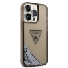 Etui Guess Liquid Glitter Palm Collection na iPhone 14 Pro Max - czarne