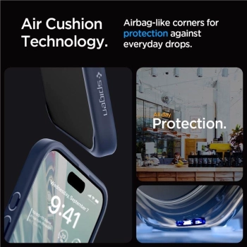 Etui Spigen Ultra Hybrid na iPhone 15 Pro Max - niebieskie