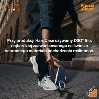 Etui PanzerGlass HardCase z MagSafe z D3O i certyfikatem Military Grade na iPhone 15 Pro - przezroczyste