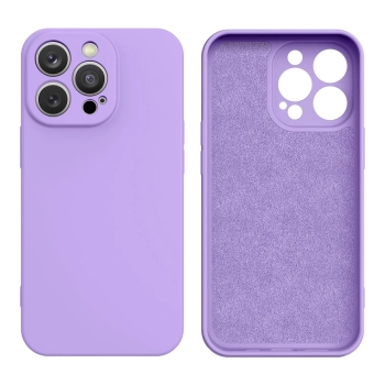 Silicone case etui iPhone 14 Plus silikonowy pokrowiec fioletowe