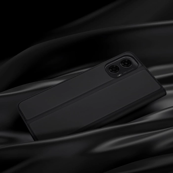 Etui Dux Ducis Skin Pro z klapką i miejscem na kartę na Motorola Moto G04/G04s/G24/G24 Power - czarne