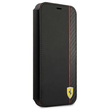 Etui Ferrari On Track Carbon Stripe na iPhone 13 mini - czarne