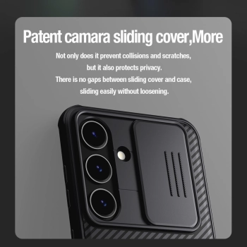 Etui Nillkin CamShield Pro pancerne z osłona na aparat do Samsung Galaxy S24+ - czarne