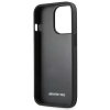 Etui AMG Leather Debossed Lines na iPhone 14 Pro Max - czarne
