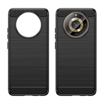 Elastyczne etui wzór karbon do Realme 11 Carbon Case - czarne