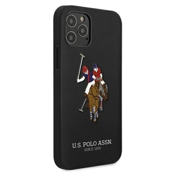 Etui U.S. Polo Assn. Embroidery Collection na iPhone 12 Pro Max - czarne